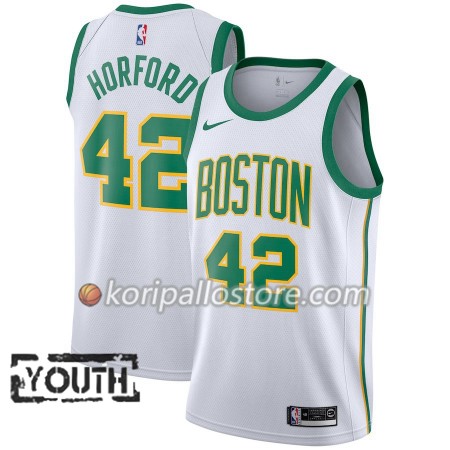 Boston Celtics Al Horford 42 2018-19 Nike City Edition Valkoinen Lasten Pelipaidat Swingman